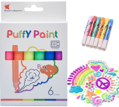✨🎨 -50% ! 🎁Crayons Magiques Puffy – Créez des Dessins 3D Gonflants & Amusants.