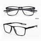 🕶️🔥 -50% ! Lunettes Lecture Progressives Polycarbonate Aérospatial – Double Foyer Loin Près Sans Ligne Démarcation, Ultra-Légères 17g Anti-Lumière Bleue HD, Presbytie +0 à +4 · Orange Noir Rouge ✨