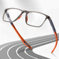 🕶️🔥 -50% ! Lunettes Lecture Progressives Polycarbonate Aérospatial – Double Foyer Loin Près Sans Ligne Démarcation, Ultra-Légères 17g Anti-Lumière Bleue HD, Presbytie +0 à +4 · Orange Noir Rouge ✨