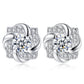 Clous d'oreilles scintillants en moissanite