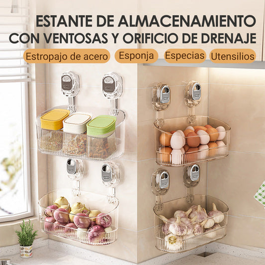 🧼 50% DE DESCUENTO ! 🚿 Rejilla de Almacenamiento con Ventosa y Drenaje - Secado Rápido para Juguetes de Baño y Artículos de Aseo 🛁✨