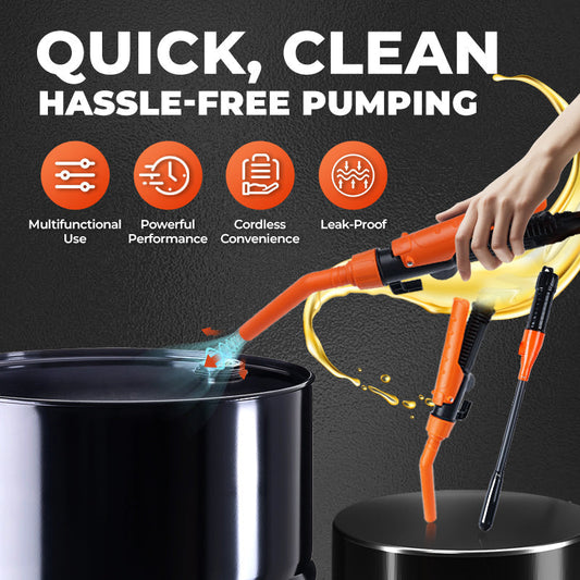 ⛽🔋 PROMO FLASH -50% ! Pompe de transfert manuelle multi-liquides – Carburant, eau, huile, long tuyau, clapet anti-retour, compatible bateau & voiture 🚢