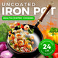 🔥🍳 50% OFF ! Marmite fonte brute à chaleur uniforme, parfaite pour mijoter et rôtir. 🍖🥘 🌱♻️ 100% naturel sans produits toxiques. Sain, robuste et fait pour durer. 🥕🧄 🥰👩‍🍳 Le vrai goût du fait maison. Pour des repas qui restent en mémoire. ❤️🍽