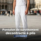 Pantalon droit pour homme à taille élastique avec cordon de serrage