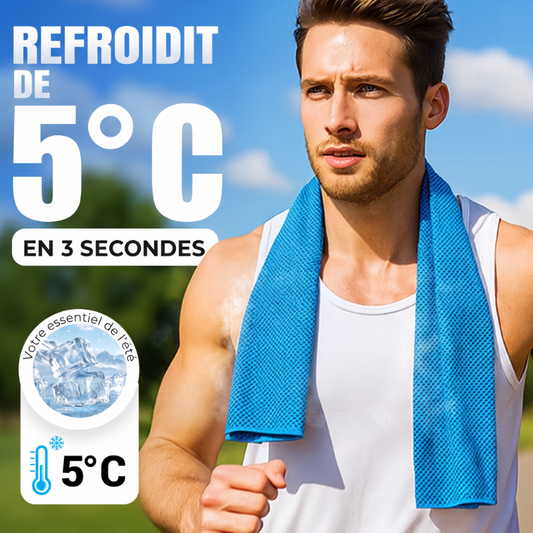 🔥Offre spéciale été ! 1 acheté = 1 offert !✨Plus de 50 000 vendus !❄️Serviette rafraîchissante anti-transpiration à utiliser partout et à tout moment ! Réutilisable, douce, absorbante et rafraîchissante.
