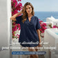 👕 50% DE RÉDUCTION! 🌸 Top Ample Uni à Manches Courtes – Tissu Léger, Coupe Décontractée & Polyvalent ✨