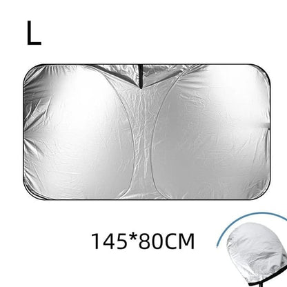 🚗 PROMO LIMITÉE 50% DE RÉDUCTION ! ✨ Pare-Soleil Pliable pour Pare-Brise – Protection UV, Inclut Cache-Volant, Pochette Offerte ☀️