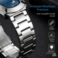 ⏳⌚ PROMO LIMITÉE 50% ! Montre Homme Quartz Cadran Losange – Acier Inoxydable, Cadran Dégradé, 8 Combinaisons, Style Unique & Élégant ✨