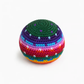Balle anti-stress multicolore en tricot, façon « hacky sack », réalisée au crochet (diamètre : 6,35 cm)