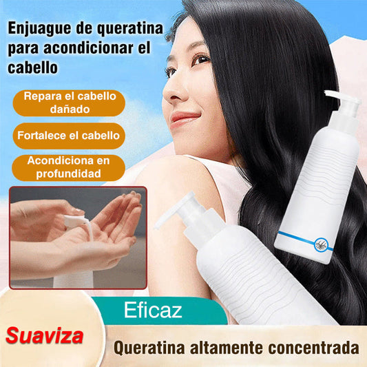 💆‍♀️ ¡COMPRA 2 LLEVA 3! ✨ Acondicionador de Keratina Intenso - Reparación Profunda para Cabello Dañado o Teñido, Efecto Alisado Natural 🌿🧴