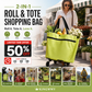 🛒🔥 Chariot de courses 2 en 1 pliable léger et résistant, transport facile pour supermarché et déplacement quotidien ✨