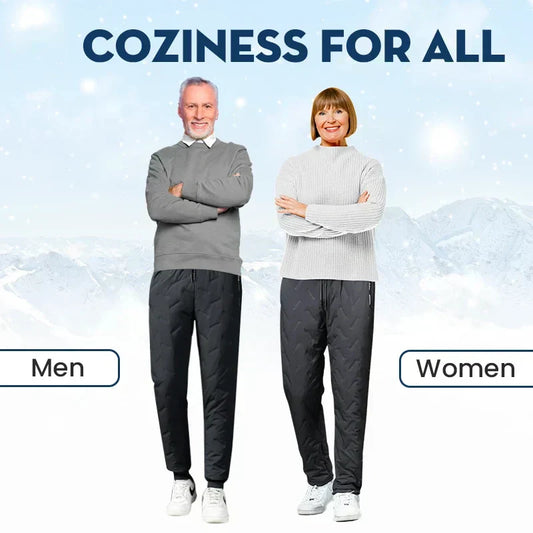 👖 ¡50% DE DESCUENTO! ✨ Pantalones Impermeables Unisex con Forro Polar - Aislamiento Térmico y Cintura Elástica para Actividades Exteriores ❄️🔝