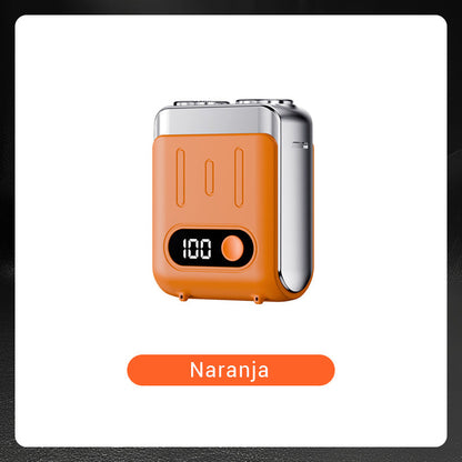 💈 ¡COMPRA 3 LLEVA 4! ✨ Mini Afeitadora Eléctrica Rotativa para Hombre - Cabezales Flotantes 3D y Uso Húmedo/Seco para un Afeitado Suave en Cualquier Lugar 🔋🌀