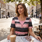 👚 50% DE RÉDUCTION 👕 Haut Henley rayé faux deux pièces – Look superposé – Doux, aéré & parfait à porter seul ou associé – Chic décontracté pour le printemps et l'été 🌸