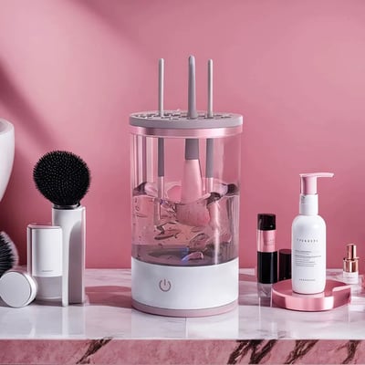 💖 50% DI SCONTO! ✨ SPAZZOLA PER TRUCCO RICARICABILE - Pulizia Profonda in 3 Minuti, Compatta e Portatile, Ricarica USB e Funzionamento Silenzioso 🌸🚿