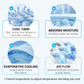 🔥Offre spéciale été ! 1 acheté = 1 offert !✨Plus de 50 000 vendus !❄️Serviette rafraîchissante anti-transpiration à utiliser partout et à tout moment ! Réutilisable, douce, absorbante et rafraîchissante.