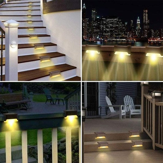 🎁 Compra 10 piezas – Ahorra $7,99 + envío gratuito! 🌟 Luz LED solar para caminos y escaleras exteriores, impermeable 💡☀️