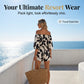👗 50% DE RÉDUCTION ☀️ Combinaison courte à épaules dénudées – Imprimé feuilles & cordon de serrage – Noir, noir-beige ou blanc, tailles S-2XL – parfaite pour l’été ou les vacances 🌿✨