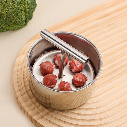🍖 50% DI SCONTO! 🎉 Stampo per Polpette in Acciaio Inox – Forma Perfetta, Facile da Pulire & Antiaderente 📦