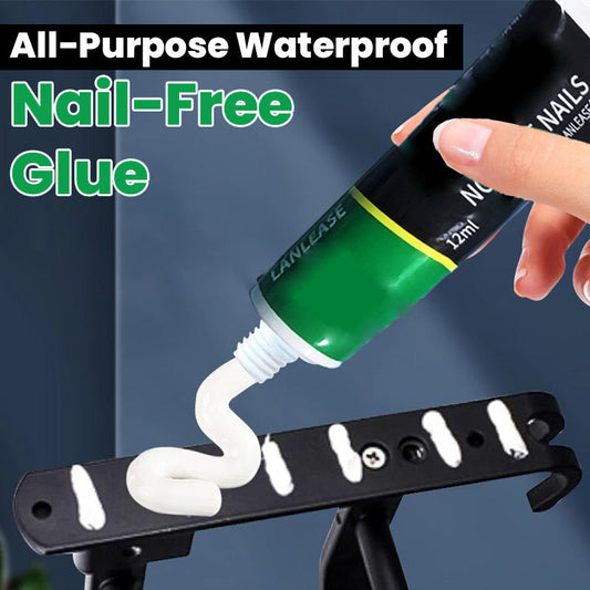 🔩 ¡COMPRA 1 LLEVA 2! ✨ Pegamento Impermeable Multiusos Sin Clavo - Adhesión Fuerte para Madera/Metal/Plástico en Interiores y Exteriores 🏡🔗