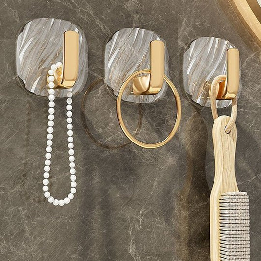 🪝 ¡COMPRA 2 LLEVA 3! ✨ Gancho Compacto Super Estable - Sujeción Fuerte sin Dañar Paredes, Ideal para Cocina/Baño/Dormitorio 🏠🔩