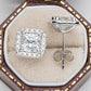 Clous d'oreilles scintillants en moissanite