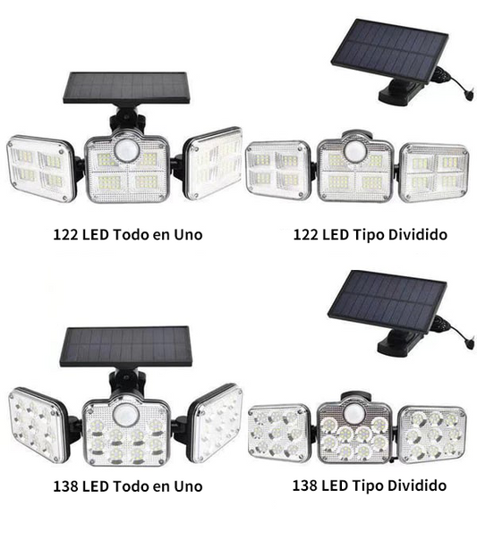 💡 ¡COMPRA 2 LLEVA 3 + ENVÍO GRATIS! 🌞 Lámpara Solar de Pared 3 Cabezas - Iluminación Automática 360°, Resistente a la Lluvia para Jardín/Exteriores 🏠✨