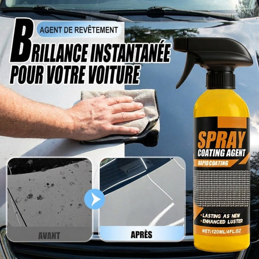 🚗 50% DE RÉDUCTION ! ✨ Agent de Revêtement Auto Brillance Instantanée – 120 ml – Hydrophobe & Anti-Rayures for Carrosserie