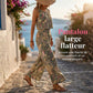 👚 50% DE RÉDUCTION 🌸 Ensemble femme imprimé : débardeur & pantalon large – Tissu fluide & respirant – Parfait pour l'été, les vacances ou un look bohème chic au quotidien 👖