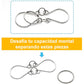 🔵 50% DE DESCUENTO ! 🧩 Anillo Rompecabezas de Metal (8 Piezas) - Desafío Mental con Instrucciones y Solución Incluidas, Ideal para Regalo 🎁✨