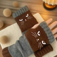 🧤 50% SCONTO ORA! 🐱 Guanti con Gattini - Dita Libere & Morbidi, Perfetti per l'Inverno e l'Uso del Telefono ✨