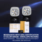 Clous d'oreilles scintillants en moissanite