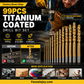 🏭⚒️ Vente usine Lot 99 forets revêtus titane, perforation durable sur bois métal plastique bricolage pro ✨
