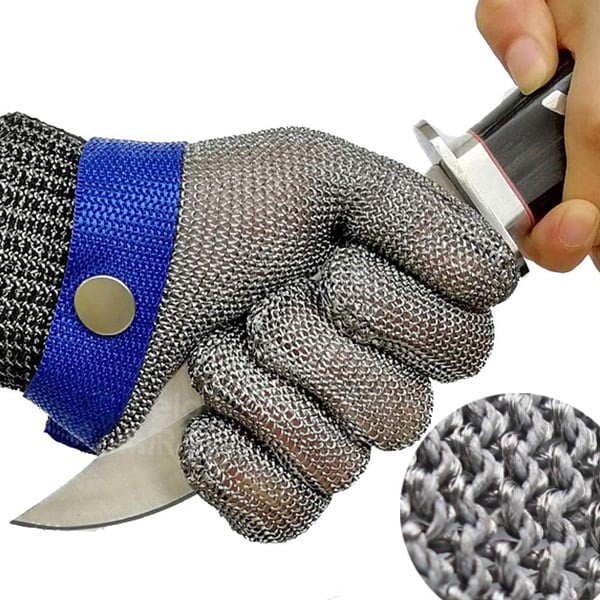 Gants en maille d'acier inoxydable de qualité alimentaire