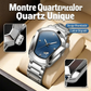 ⏳⌚ PROMO LIMITÉE 50% ! Montre Homme Quartz Cadran Losange – Acier Inoxydable, Cadran Dégradé, 8 Combinaisons, Style Unique & Élégant ✨