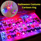 💍 50% DE DESCUENTO ! 🎃 Anillo LED de Halloween (50 Piezas) - Brillan en la Oscuridad, Ideales para Fiestas y Truco o Trato, Divertidos y Seguros para Niños 👻✨
