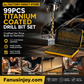 🏭⚒️ Vente usine Lot 99 forets revêtus titane, perforation durable sur bois métal plastique bricolage pro ✨