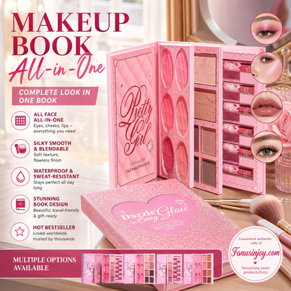 🎉✨️INCROYABLE -50 % ! 💄Recommandé par les maquilleurs ! 👱🏻‍♀️Une seule palette pour tous vos maquillages du visage ! Coffret palette de maquillage tout‑en‑un format livre