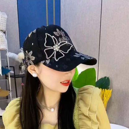 📢📢40 % de réduction !! ⏰Casquette de baseball en maille avec motif papillon en losanges