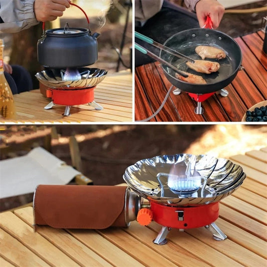 🔥 60% DE DESCUENTO ! 🏕️ Estufa Cuadrada Plegable Lotus - Portátil, Ligera y de Rápido Montaje para Acampadas y Senderismo ⛺🍳