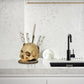 💀 50% DE DESCUENTO ! 🔥 Soporte para Cuchillos con Forma de Calavera en Resina - Diseño Único y Estable para Cocina o Colección 🍴✨