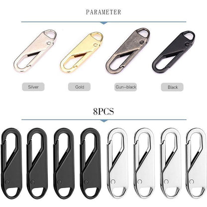 🛠️ 50% DE DESCUENTO ! ✨ Tirador Universal para Cremalleras - Diseño Desmontable y Fácil de Agarrar, Compatible con la Mayoría de Cremalleras 🔗📦