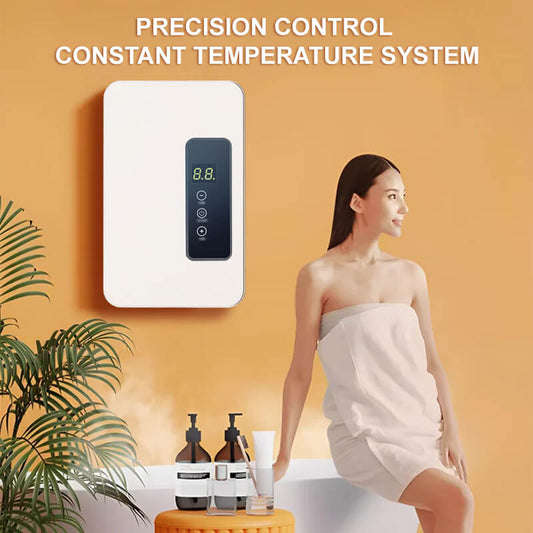 🔥 50% DE DESCUENTO! ✨ Calentador de Agua Instantáneo sin Tanque - Diseño Compacto con Control de Temperatura Digital para Ahorro de Energía ⚡🚿