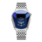 Montre-bracelet pour homme avec technologie en acier inoxydable et montre à quartz tendance