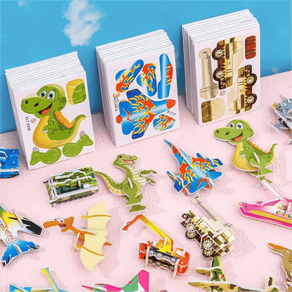 🦖 50% DE DESCUENTO! ✨ Puzzle Educativo de Dibujos Animados en 3D – Divertido y Didáctico 🌟