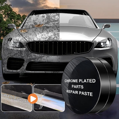 🚗 ¡COMPRA 2 = 3! ✨ Pasta Cromada para Coches - Repara Paragolpes y Manillas 🔧📦