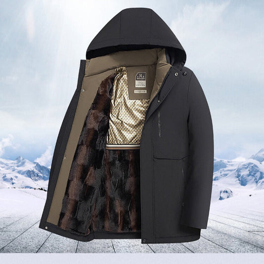 🧥 60% DE DESCUENTO! ✨ Abrigo Térmico Hombre con Capucha - Parka Impermeable de Alta Calidez para Invierno Extremo ❄️🔥