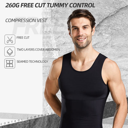 👕 OFFRE SPÉCIALE : 50% DE RÉDUCTION ! 💪 Maillot de Corps Amincissant pour Homme – Contrôle du Ventre & de la Poitrine, Léger & Respirant ✨