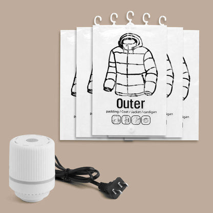 📦 50% DE DESCUENTO ! 🔥 Bolsas de Almacenamiento al Vacío Colgantes - Ahorran 80% de Espacio en Armarios, Ideales para Ropa y Mantas 🧥✨