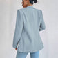 Blazer américain à manches froncées grande taille curvy | Mode Femme | Blazer | Froncé | Décontracté | Coupe ample